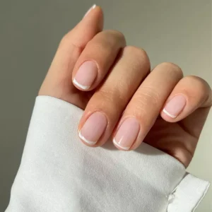 Classic French Nails
