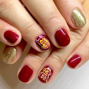 23 Football-Inspired Nail Designs Perfect for Game Day