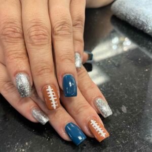 23 Football-Inspired Nail Designs Perfect for Game Day