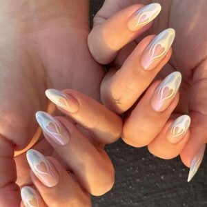 White Chrome Nail Ideas